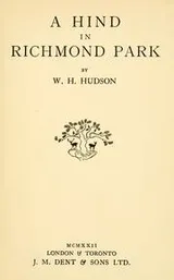 Cover of A hind in Richmond Park