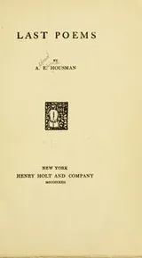 Cover of Last poems