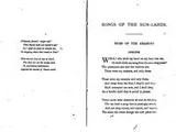 Cover of Songs of the sun-lands