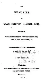 Cover of The beauties of Washington Irving, Esq. ..
