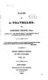Cover of Tales of a traveller