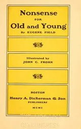 Cover of Nonsense for old and young