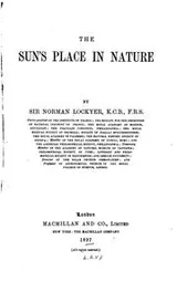Cover of The sun's place in nature
