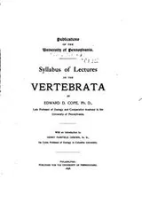 Cover of Syllabus of lectures on the vertebrata
