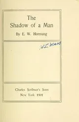 Cover of The shadow of a man ..