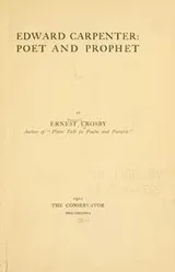 Cover of Edward Carpenter