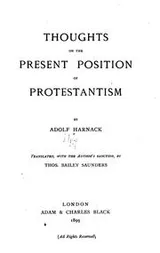 Cover of Thoughts on the present position of Protestantism