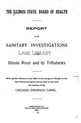 Cover of Report of the sanitary investigations of the Illinois river and its tributaries