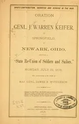 Cover of Ohio's contribution, sacrifice and service in the war