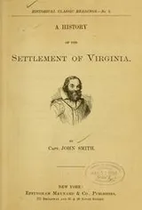 Cover of A history of the settlement of Virginia