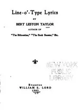 Cover of Line-o'-type lyrics