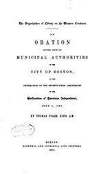 Cover of The organization of liberty on the western continent
