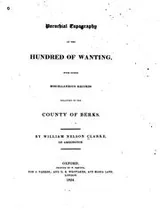 Cover of Parochial topography of the hundred of Wanting