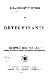 Cover of Elementary Treatise on Determinants