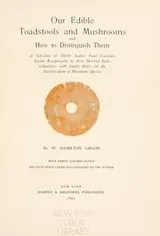 Cover of Our edible toadstools and mushrooms and how to distinguish them