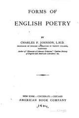 Cover of Forms of English poetry