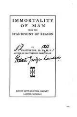 Cover of Immortality of man from the standpoint of reason