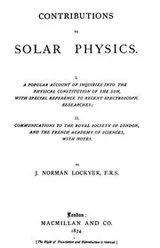 Cover of Contributions to solar physics