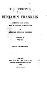 Cover of The writings of Benjamin Franklin