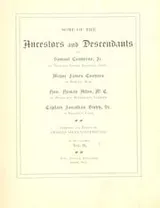 Cover of Some of the ancestors and descendants of Samuel Converse, jr