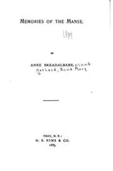 Cover of Memories of the manse