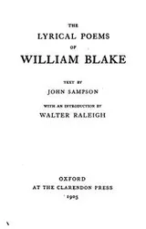 Cover of The lyrical poems of William Blake