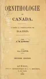 Cover of Ornithologie du Canada