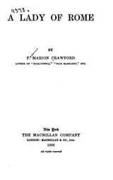 Cover of A lady of Rome
