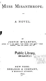 Cover of Miss Misanthrope