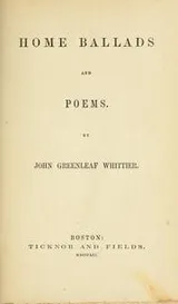 Cover of Home ballads and poems
