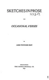 Cover of Sketches in prose and occasional verses