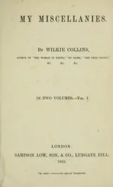 Cover of My miscellanies