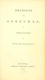 Cover of Orations and speeches on various occasions