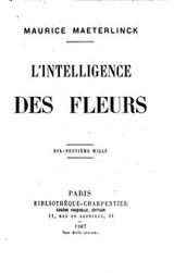 Cover of L' intelligence des fleurs