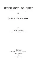 Cover of Resistance of ships and screw propulsion