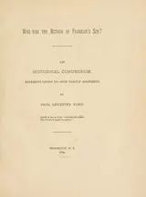 Cover of Who was the mother of Franklin's son?