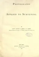 Cover of Photography applied to surveying