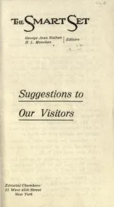Cover of Suggestions to our visitors