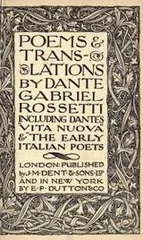 Cover of Poems & translations; including Dante's "Vita nuova" & "The early Italian poets"
