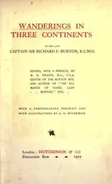 Cover of Wanderings in three continents