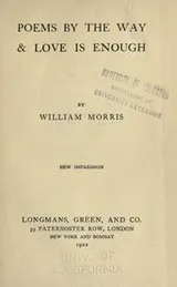Cover of Poems by the way & Love is enough