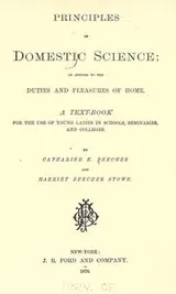 Cover of Principles of domestic science