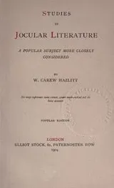 Cover of Studies in jocular literature