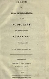 Cover of Speech of Mr. Ingersoll, on the judiciary