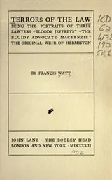 Cover of Terrors of the law