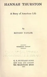 Cover of Hannah Thurston