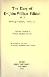 Cover of Diary, 1816, relating to Byron, Shelley, etc