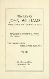 Cover of The life of John Williams