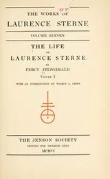 Cover of The life of Laurence Sterne