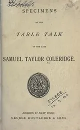 Cover of Specimens of the Table Talk